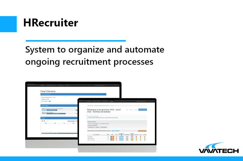 Recruiting system made by Vavatech.